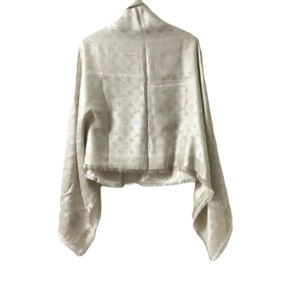 Auth LOUIS VUITTON Shawl Monogram Shine - Picture 4 of 11